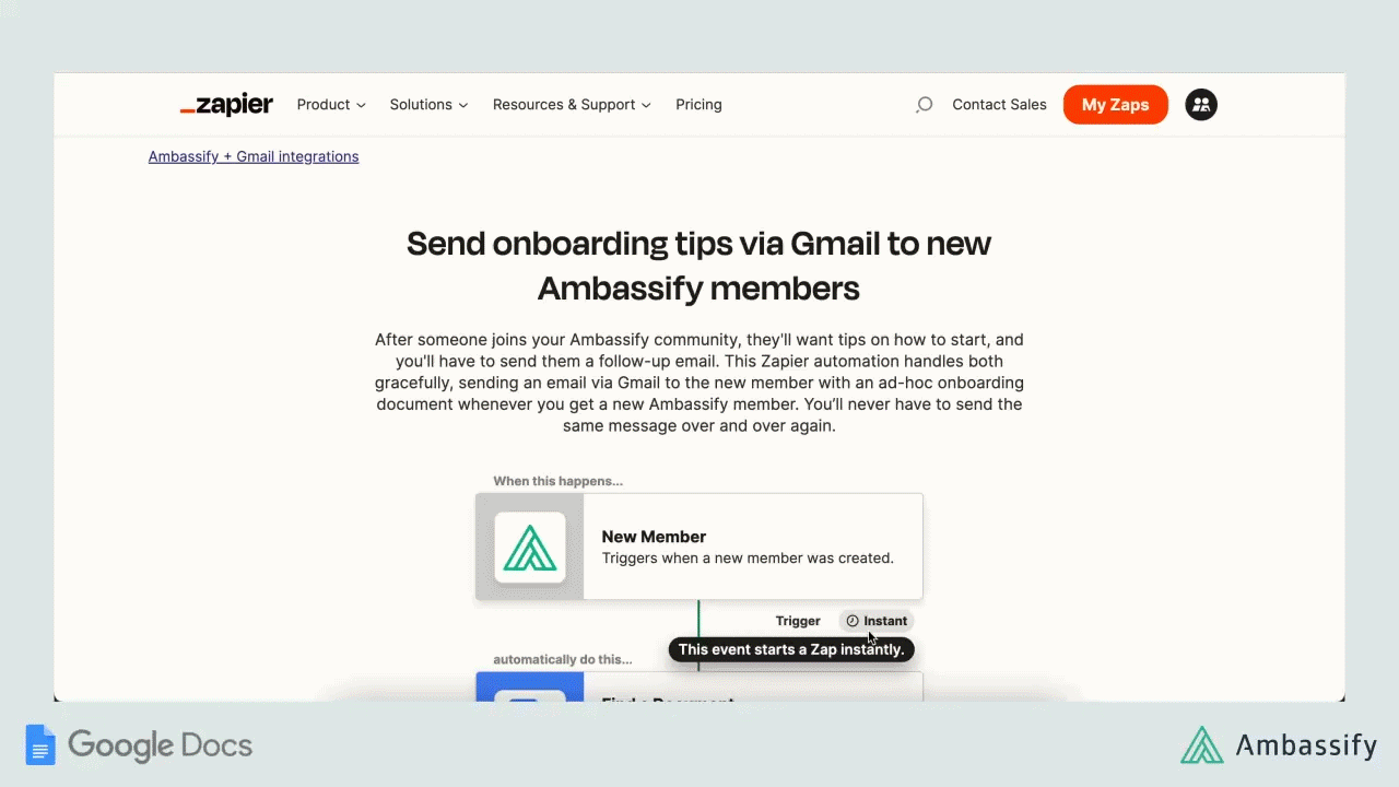Automate onboarding with Zapier
