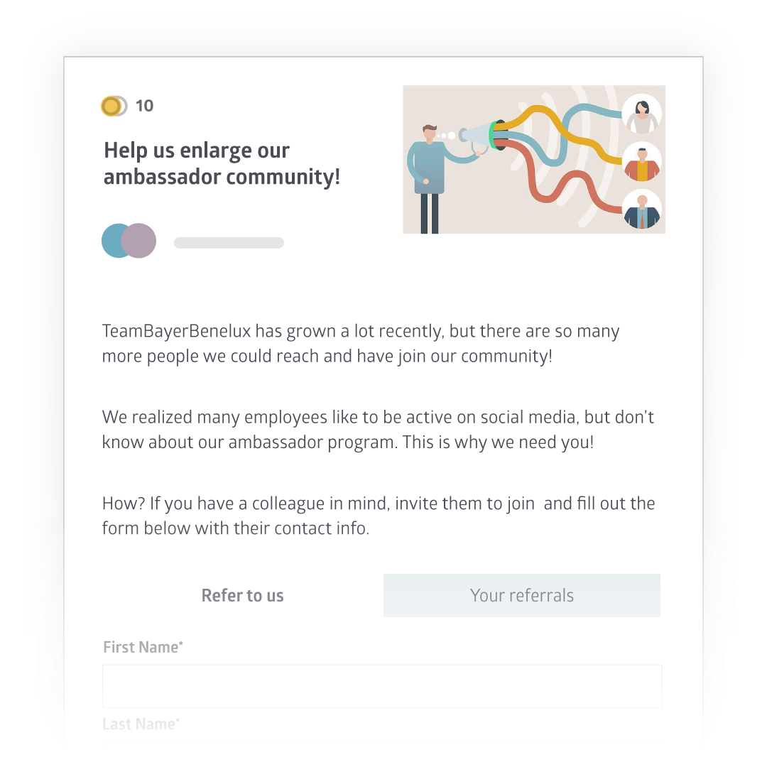 Bayer employee advocacy example