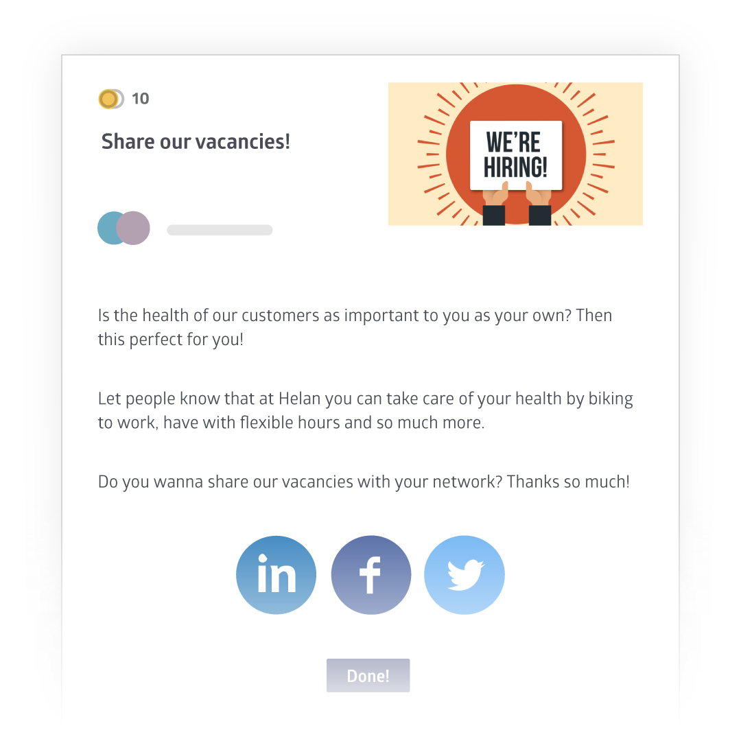 Helan employee advocacy examples