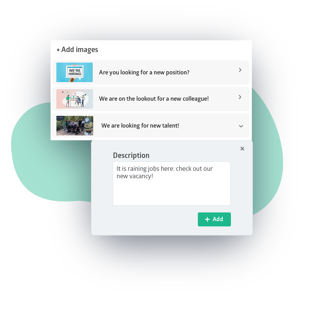 Example of a post with multiple descriptions
