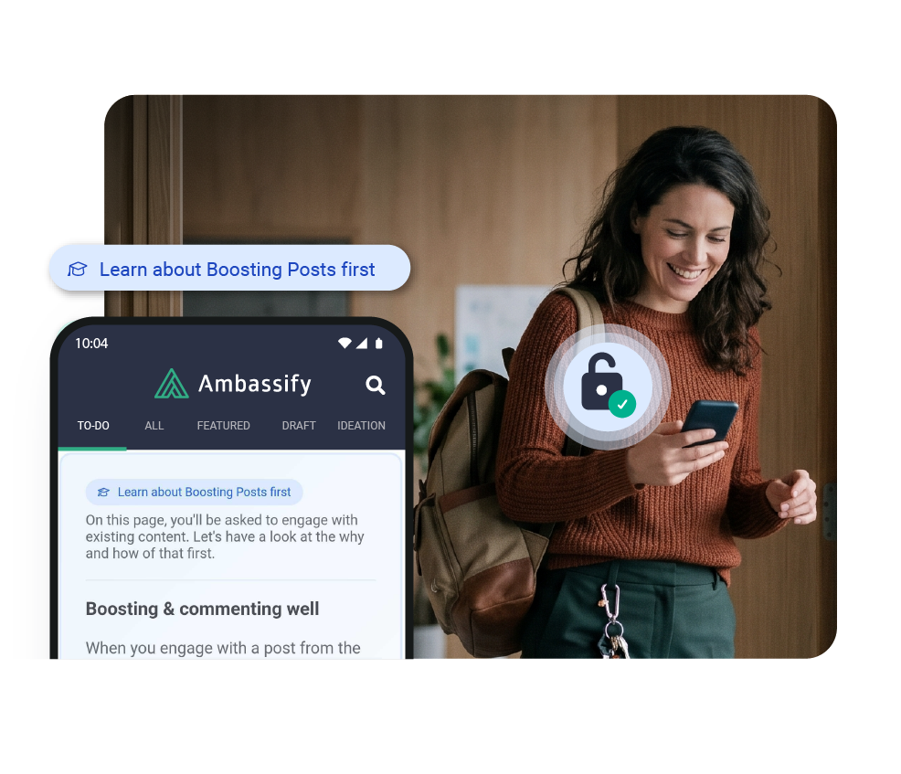 Ambassify Skills | In-Platform Social Media Training for Employees