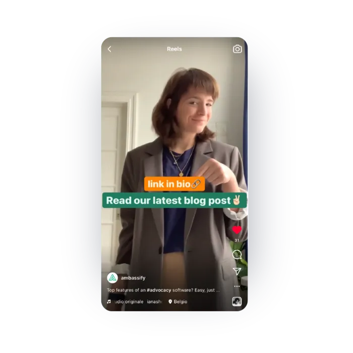 Sara on Ambassify Instagram profile